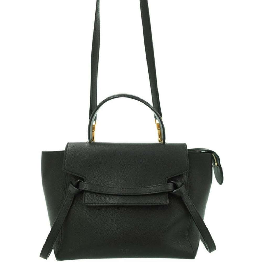 Celine Belt 2WAY Bag grained calfskin leather